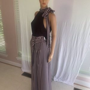 Brand new burgundy and white shirt and pants.